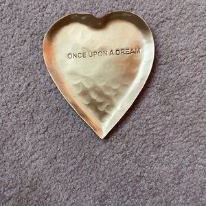Gold Heart-Shaped Tray